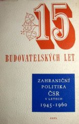 kniha Zahraniční politika ČSR v letech 1945-1960, SNPL 1960