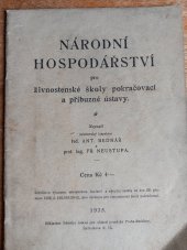 kniha Národní hospodářství pro živnostenské školy pokračovací a příbuzné ústavy, Výbor pro živnostenské školy pokračovací 1934