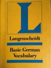 kniha Langenscheidt Basic German Vocabulary, Langenscheidt 1991