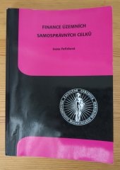 kniha Finance územních samosprávných celků, Masarykova univerzita 1998