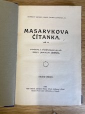 kniha Masarykova čítanka, Otakar Sobek 1923