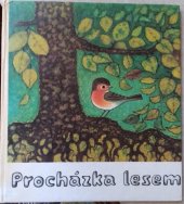 kniha Procházka lesem knížka s obrázky a návody ke zpracování přírodních materiálů, Rudolf Arnold 1981