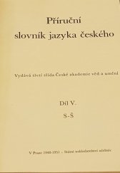 kniha Příruční slovník jazyka českého V. - 1948-1951, Státní nakladatelství 1935
