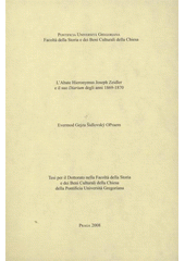 kniha L'Abate Hieronymus Joseph Zeidler e il suo Diarium degli anni 1869-1870, Strahovská knihovna, Královská kanonie premonstrátů na Strahově 2008