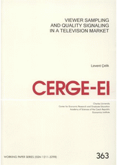 kniha Viewer sampling and quality signaling in a television market, CERGE-EI 2008