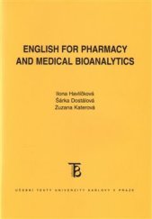 kniha English for Pharmacy and Medical Bioanalytics, Karolinum  2015