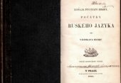 kniha Počátky ruského jazyka = Načala russkago jazyka, V. Hanka 1857