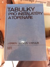 kniha Tabulky pro instalatéry a topenáře, SNTL 1985