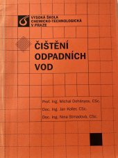 kniha Čištění odpadních vod, Vysoká škola chemicko-technologická 1994