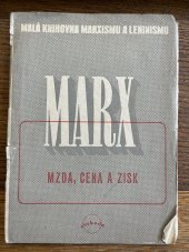 kniha Mzda, cena a zisk, Svoboda 1946