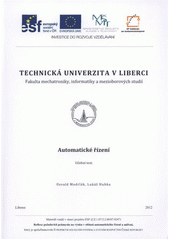 kniha Automatické řízení učební text, Technická univerzita v Liberci 2012