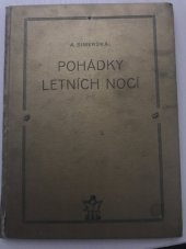 kniha Pohádky letních nocí, Birnbaum 1920