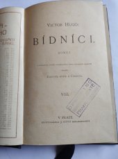 kniha BÍDNÍCI VIII. kniha Román, J.Otto 1897