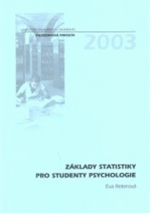 kniha Základy statistiky pro studenty psychologie, Univerzita Palackého 2003