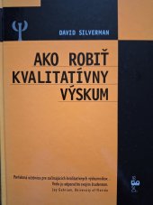 kniha Ako robiť kvalitatívny výskum, Ikar, a. s., Bratislava 2005