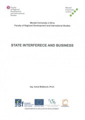 kniha State Interference and Business, Mendelova univerzita v Brně 2013