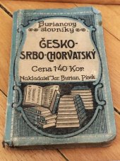 kniha Slovník česko-srbochorvatský, Burian 1917