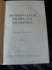 kniha Diferenciální přímková geometrie. Sešit II, Česká akademie věd a umění 1941