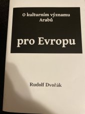 kniha O kulturním významu Arabů pro Evropu, Lhoťan Lukáš 2023