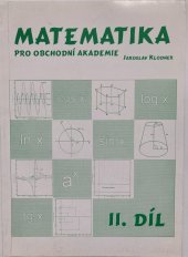 kniha Matematika pro obchodní akademie II. díl, Svitavská tiskárna 2000