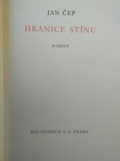 kniha Hranice stínu román, Melantrich 1935