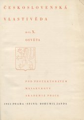kniha Československá vlastivěda díl 10. - Osvěta, Sfinx 1931