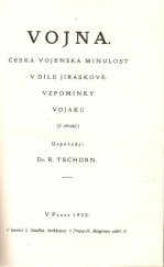 kniha Vojnarka drama o 4 jednáních, J. Otto 1923