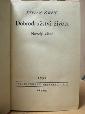 kniha Dobrodružství života Novely vasne, Melantrich A. S. 1931