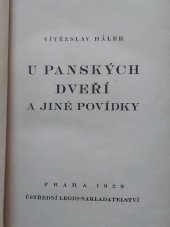 kniha U panských dveří a jiné povídky, Ústřední legio-nakladatelství 1929