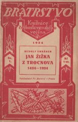 kniha Jan Žižka z Trocnova 1424-1924, Fr. Borový 1924