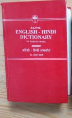 kniha Anglicko-hindský slovník English-Hindi dictionary, Rajpal 1998