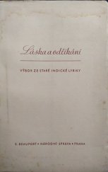 kniha Láska a odříkání výbor ze staré indické lyriky, E. Beaufort 1948