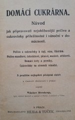 kniha Domácí cukrárna, Hejda a Tuček 1906