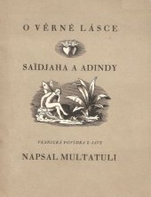 kniha O věrné lásce Saidjaha a Adindy [vesnická povídka z Jávy], Společnost Československého červeného kříže 