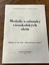 kniha Medaile a odznaky všesokolských sletů, Česká numismat. společnost 1987