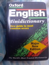 kniha Oxford English Minidictionary New guide to most common errors, Oxford University Press 1999