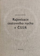 kniha Rajonizace cestovního ruchu v ČSSR, Merkur 1968