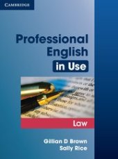 kniha Professional English in Use  Law, Cambridge University Press 2009