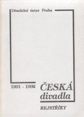 kniha Česká divadla (1991-1992), Divadelní ústav 1993