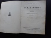 kniha Odkaz pustiny, Sfinx 1926