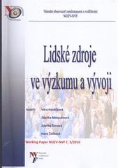 kniha Lidské zdroje ve výzkumu a vývoji, Národní observatoř zaměstnanosti a vzdělávání NVF 2010