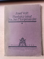 kniha Plzeňský tiskař Josef Jan Morgensäuler, Kroužek přátel starožitností 1920