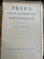 kniha Praha album 64 reprodukcí podle fotografií, Klub Za starou Prahu 1924