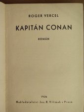 kniha Kapitán Conan román, Jos. R. Vilímek 1936