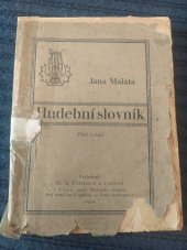 kniha Hudební slovník, Fr. A. Urbánek 1922
