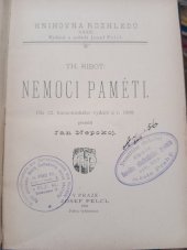 kniha Nemoci paměti, Josef Pelcl 1901