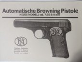 kniha Automatická pistole Browning Model1910/12  Odborný český překlad původního návodu k obsluze včetně vyobrazení , Ofseta plus 1997