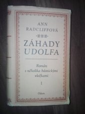 kniha Záhady Udolfa I.  román s několika básnickými vložkami, Odeon 1978