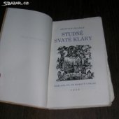 kniha Studně svaté Kláry, Fr. Borový 1926