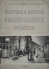 kniha Sanitace a hygiena v masném a mléčném průmyslu, Práce 1954